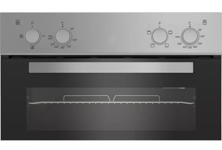 Beko RecycledNet® BBXDF21000S (97) Built In Double Oven in Silver - A/A Rated ex display HW182397
