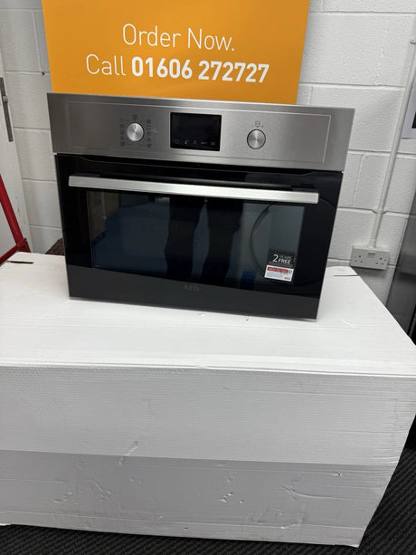 AEG KMX365060M (77) Built-In Combination Microwave Oven in Stainless Steel - (Blemished) - HW182177