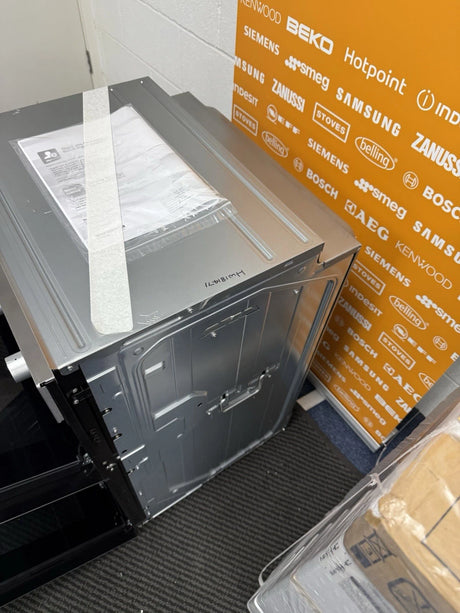 Bosch Series 2 MHA133BR0B (79) Built In Electric Double Oven in Stainless Steel from HomeWise Appliances. Showroom photo showing top and right side of the outer casing.