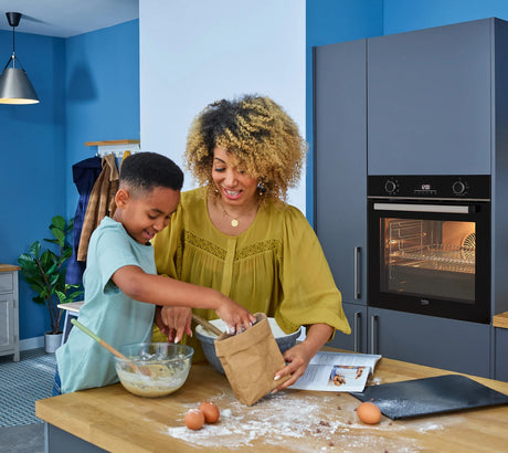 Beko RecycledNet® BBXDF22300S (86) Built In Double Oven in Silver - A/A Rated -( Ex display - HW182686